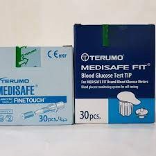 Hộp 30 que thử đường huyết tiểu đường Nhật Bản Terumo Medisafe Fit, niêm phong riêng từng que