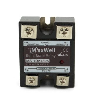 Rơ-le Bán Dẫn SSR Relay 1 Pha AC To DC Phân Loại 25A, 40A, 60A, 80A, 100A, 120A | SSR Maxwell Chính Hãng
