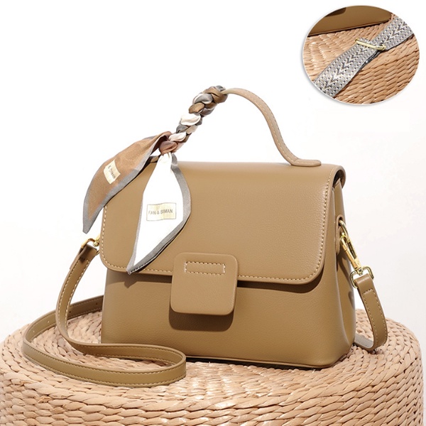 Túi xách nữ kèm dây lụa mềm mại FANSIMAN chính hãng da PU cao cấp, đeo vai, đeo chéo dáng trẻ trung FSH059