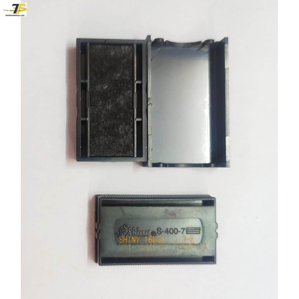 Khay mực pet 400 - Thẻ mực S400 - Tampon dấu ngày tháng năm Shiny S-400