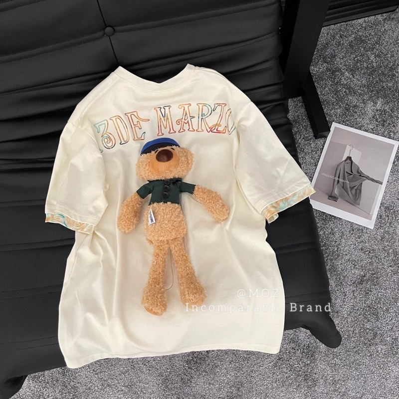 Áo phông 13de marzo kèm gấu xù loại 1