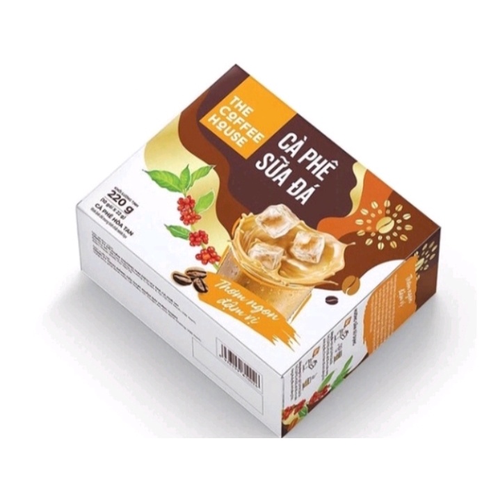 CÀ PHÊ SỮA ĐÁ HÒA TAN (10 GÓI X 22G) (Hộp)