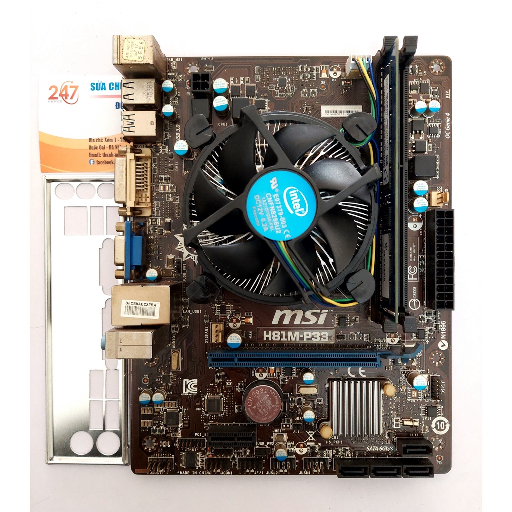 COMBO Main MSI H81 + CPU I5 4590 + Ram 8GB DDR3 Bus 1600 | BigBuy360 - bigbuy360.vn