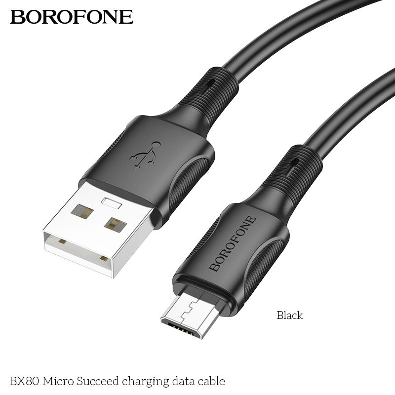 Dây Sạc Nhanh Micro, TypeC, I.P BX80 Chính Hãng, Cáp Sạc 2.4A Borofone Bảo Hành 12 Tháng