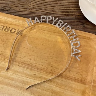CÀI TÓC HAPPY BIRTHDAY ĐÍNH ĐÁ LẤP LÁNH