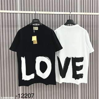 Áo phông nam in chữ love vải cotton - áo phông bbr đôi nam nữ