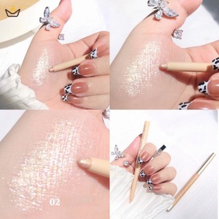 Phấn mắt bắt sáng màu trắng nhũ ánh ngọc lâu trôi chống thấm nước bút nhũ mắt nội địa trung SHEMIN