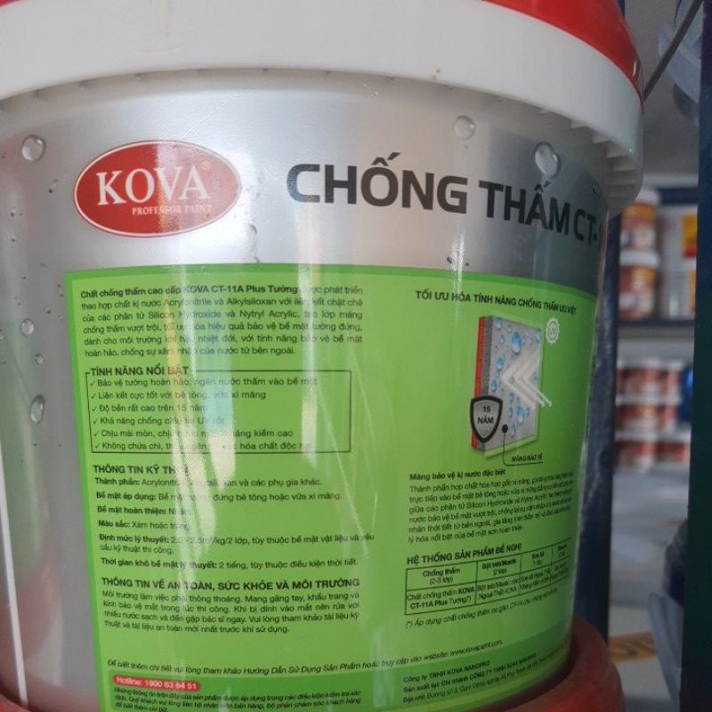 Chất chống thấm Kova CT-11A tường 4kg