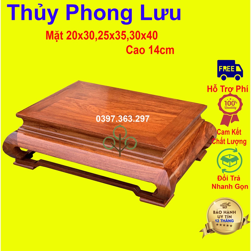 Bàn osin trơn gỗ hương,bàn osin trà nhật cơm cỡ nhỏ cao 14cm