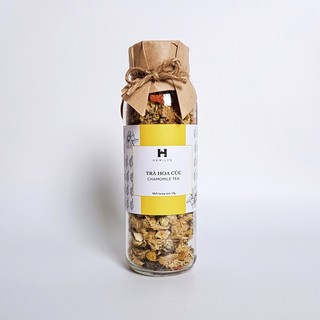 Trà Hoa Cúc Cao Cấp Giúp Ngủ Ngon An Thần Thư Giãn Đẹp Da Nguyên Liệu Thiên Nhiên Sấy Khô An Toàn Hemilys Tea chai 50g