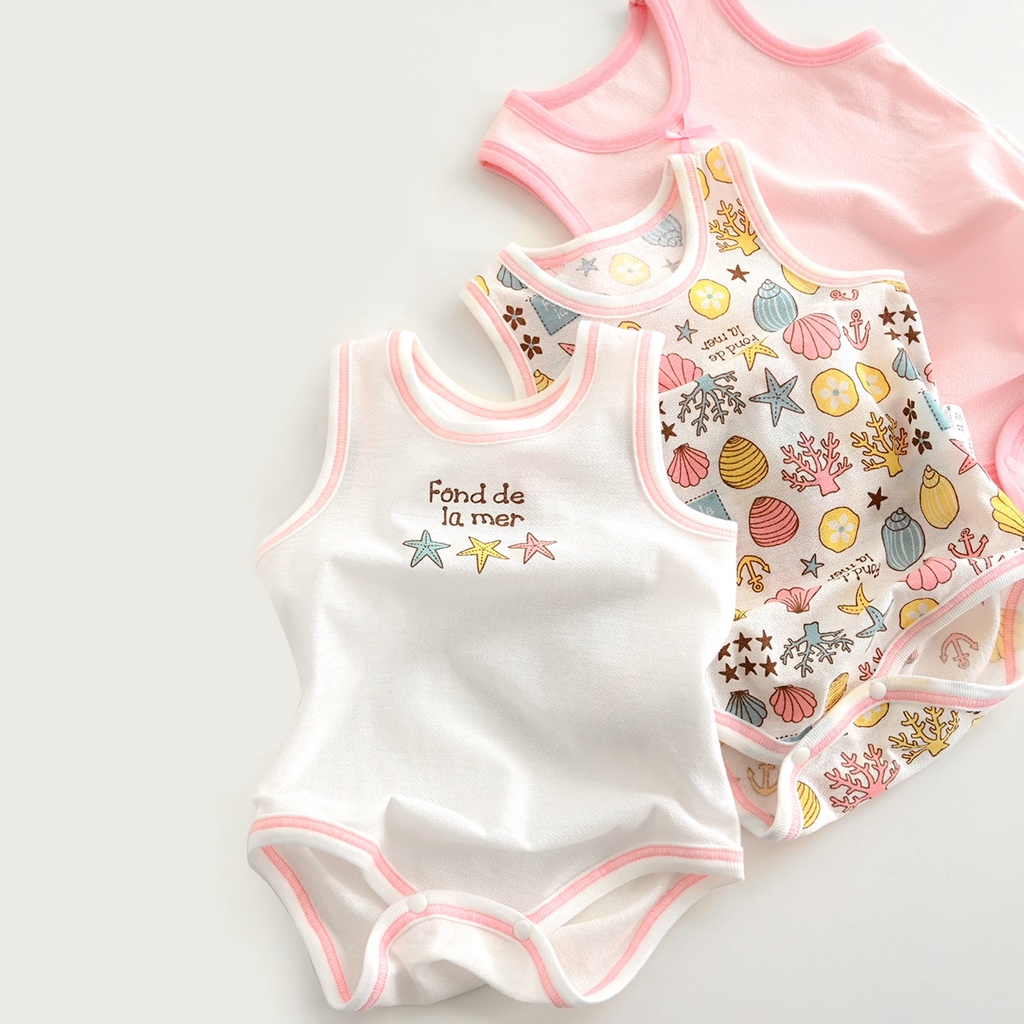 Bodysuit liền thân ,bộ body sát nách Cho Bé Sơ Sinh