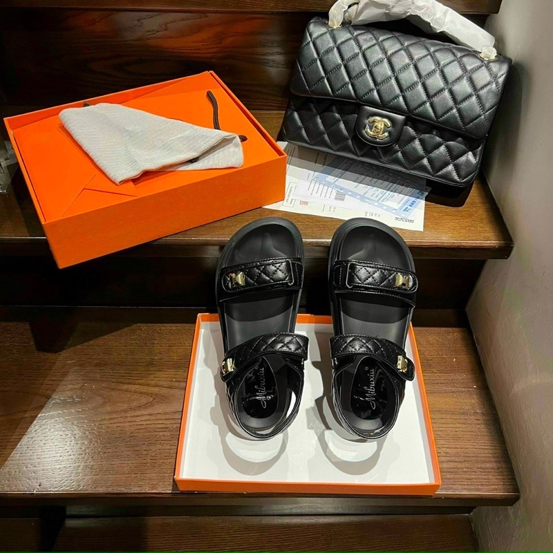 Sandal nữ tag H - Hàng QC fullbox- Kèm video thật