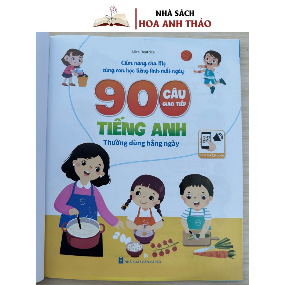 Sách - 900 Câu Giao Tiếp Tiếng Anh Thường Dùng Hằng Ngày Cẩm Nang Cho Mẹ Cùng Con Học Tiếng Anh Mỗi Ngày