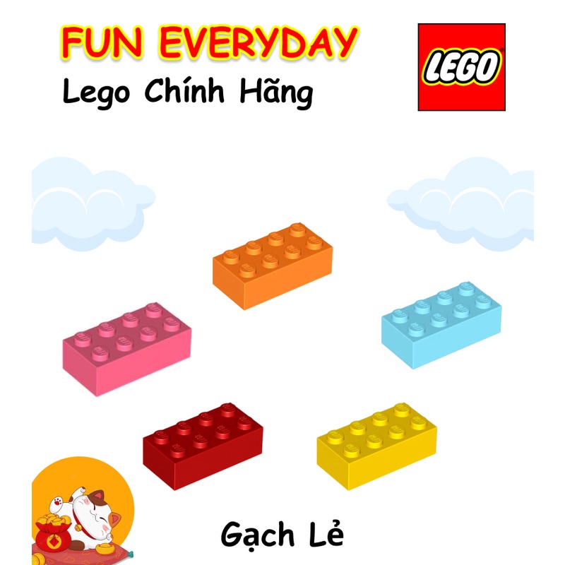Gạch lẻ LEGO 3001 Brick 2 x 4 [Chính hãng]