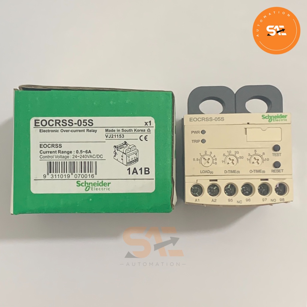 Relay bảo vệ dòng điện EOCRSS-05S 24-240V hãng Schneider, relay chống quá dòng, mất pha 0,5A-6A