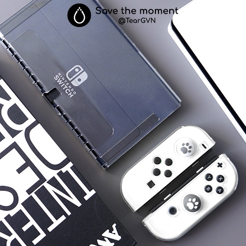 Ốp dẻo TPU (Akitomo) bảo vệ thân máy và Joy-con cho Nintendo Switch Oled