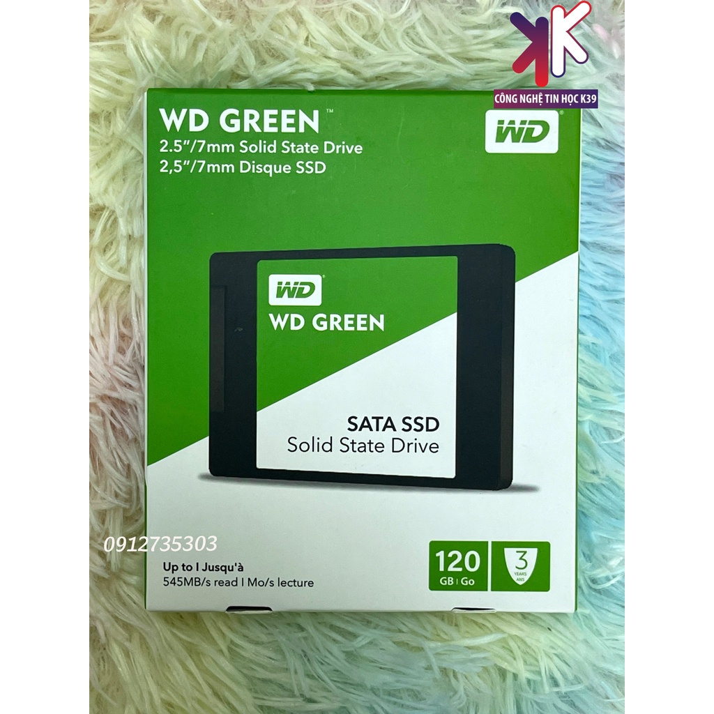 SSD Western Digital Green Sata III 120GB - 240GB bảo hành 3 năm