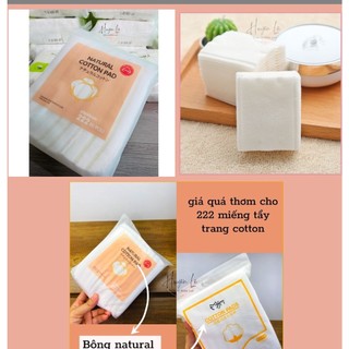  Bông tẩy trang cotton pads 3 lớp túi 222 miếng hàng nội địa trung