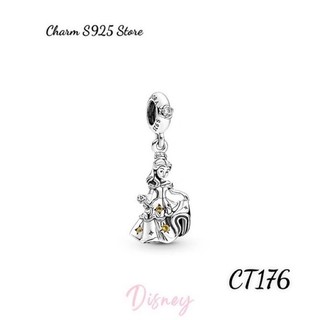 Charm pan ale treo công chúa disney bạc s925 cao cấp