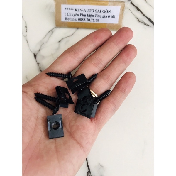Bộ 10 vít-Kẹp bắt vít ô tô,mô tô