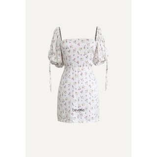 Just A Kiss (Mini Dress with short balloon sleeves) - DEVONS STUDIO