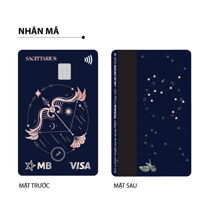 Thẻ rút tiền đa năng MB Bank Hi Collection - Thẻ 12 Cung Hoàng Đạo