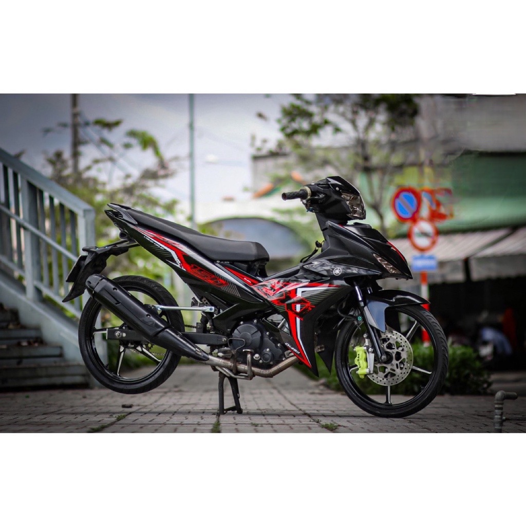 Tem exciter 150 mẫu EXC đỏ đen