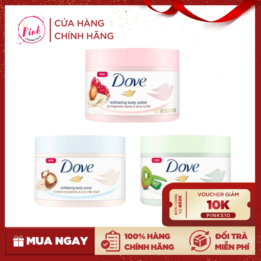 Tẩy Da Chết Toàn Thân DOVE Exfoliating Body Polish, Tẩy Tế Bào Chết Body Dove [Loại To]