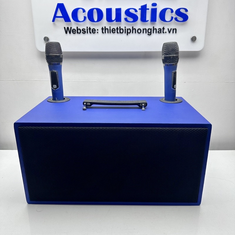 Vỏ thùng loa bass 16 có vách ngăn, lỗ cắm mic