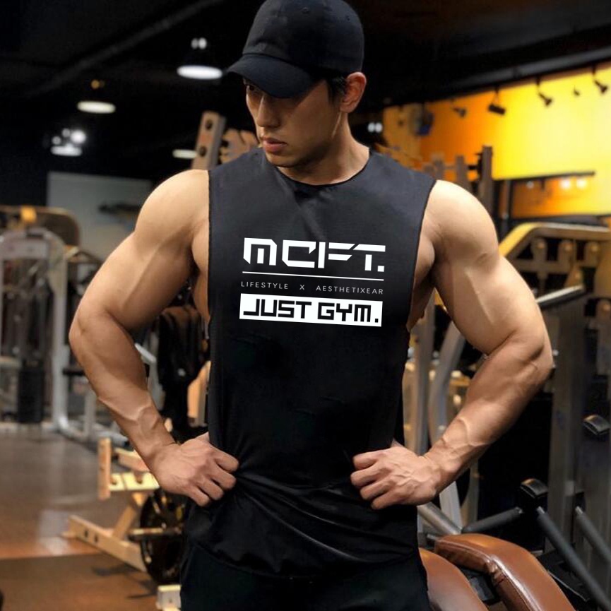 Áo ba lỗ nam , Áo tanktop nam tập gym bóng rỗ Hình 𝐌𝐂𝐅𝐓 vải cotton nhiều màu đủ size