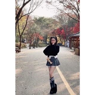 Chân váy xếp li demazon siêu hot (kèm gấu)