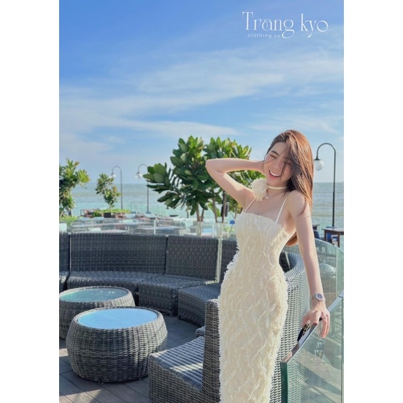 ĐẦM MIDI REN HAI DÂY