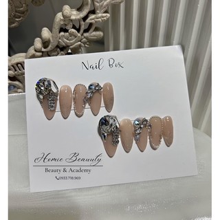 ❌ảnh thật nailbox móng úp cao cấp đính đá thiết kế theo yêu cầu ♥️