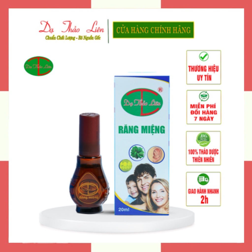 Tinh Dầu Răng Miệng - Dạ Thảo Liên Hỗ Trợ Trị Hôi Miệng, Sâu Răng, Viêm Lợi Chai 20ml & 5ml