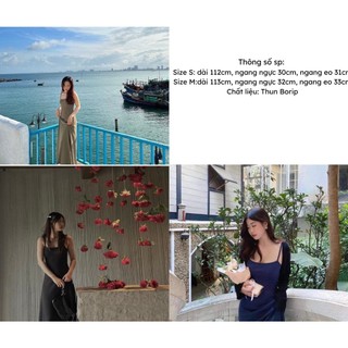 Milo dress 💕- Đầm Thun Hai Dây Suông Dài Hack Dáng Basic