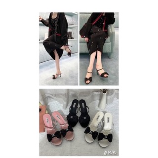 Guốc cao gót nơ miumiu mới nhất 2023