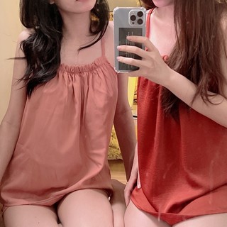 Bộ đồ ngủ mặc nhà hai dây sexy quyến rũ chất lụa cao cấp mềm mịn mặc cực mát và nhẹ