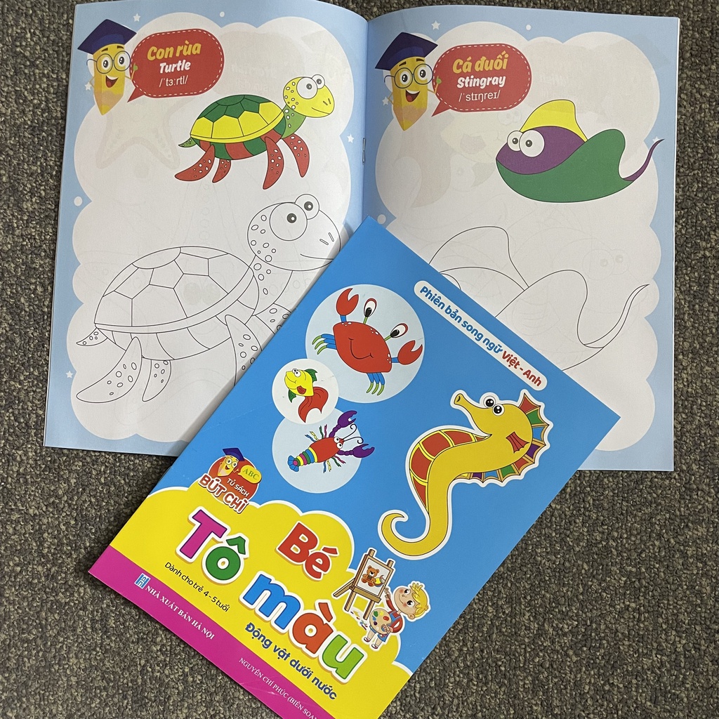 Sách - Bộ Sách Tô Màu Dành Cho Trẻ 4-5 Tuổi