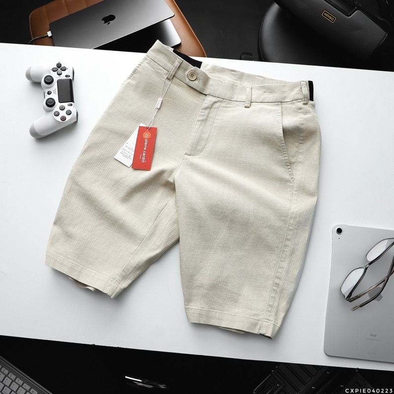 Quần short pie cardin dư xịn hãng, chất mát bền màu có cạp chun co giãn thoải mái