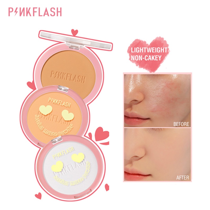 Phấn Phủ PINKFLASH Dạng Nén Kiềm Dầu Lâu Trôi Hiệu Quả Lên Tới 8 Giờ 40g