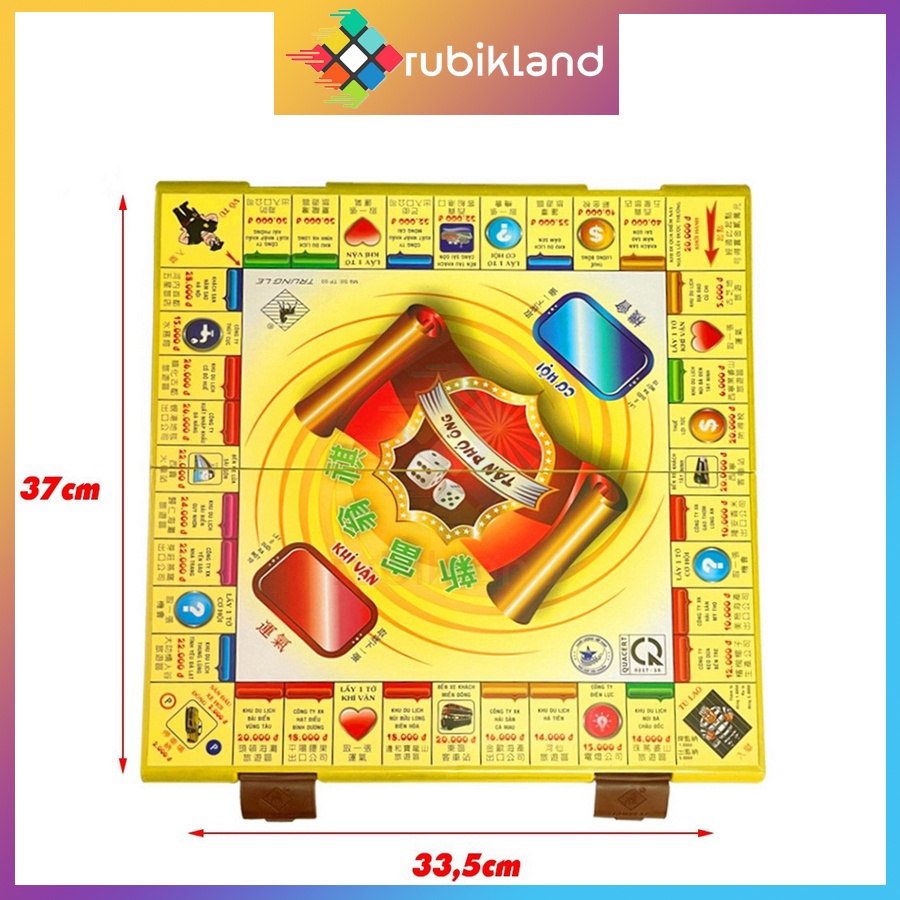Bộ Cờ Tỷ Phú Bàn Nhựa Tân Phú Ông Cao Cấp Monopoly Tỉ Phú Đồ Chơi Trí Tuệ Giải Trí Xả Stress