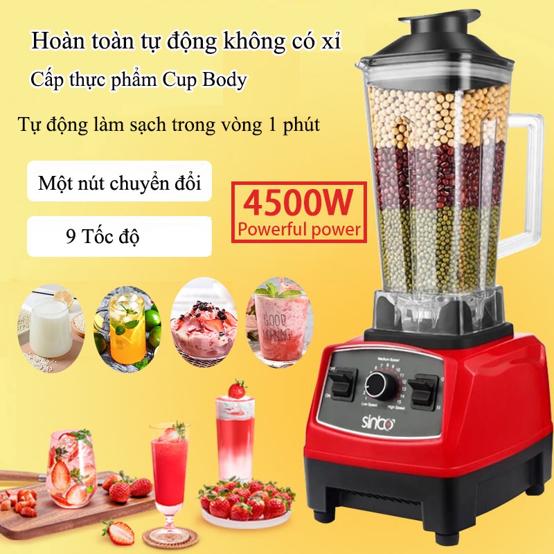 Máy Xay Công Nghiệp Máy say sinh tố đa chức năng, thích hợp để dễ dàng làm rau, trái cây, sinh tố và sữa máy xay sin