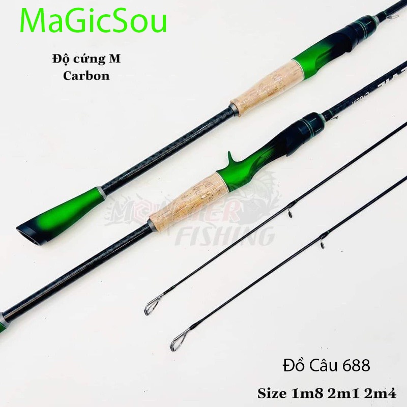 Cần Câu Lure  Carbon Magicsou Xanh Đen.