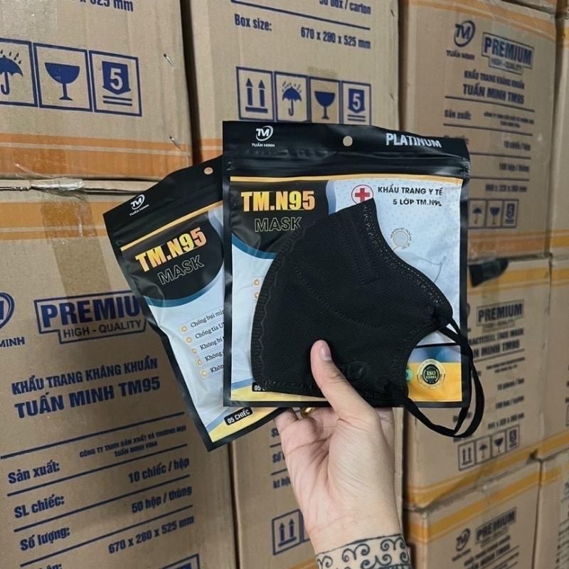 Combo 100 cái khẩu trang 6D TM.N95 PLATINUM 6D Tuấn Minh hàng chính hãng
