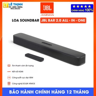Loa thanh soundbar jbl bar 2.0 all-in-one - chính hãng pgi - bảo hành 12 tháng