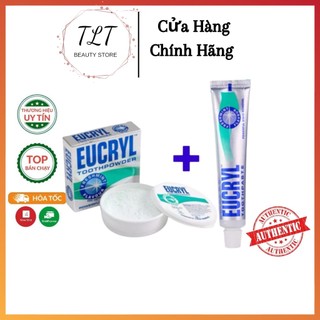 Combo gồm tuýp kem + bột đánh trắng răng