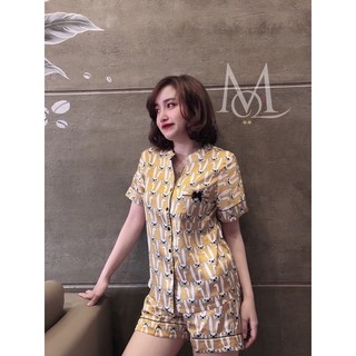 (45-60kg) Bộ Sọt lụa Satin phối cổ trụ sang trọng