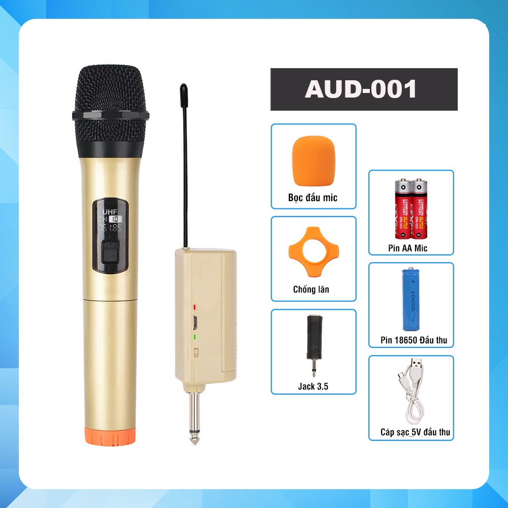 Bộ Micro không dây karaoke chuyên nghiệp B&D U-W301 | V-W108 | W003V | W003A - Bảo hành 12 Tháng (1 đổi 1) | BigBuy360 - bigbuy360.vn