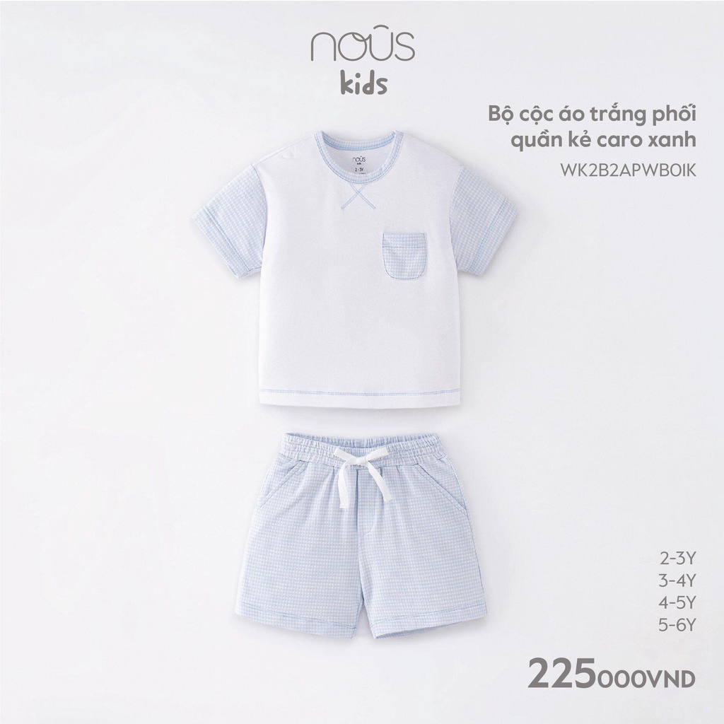 Bộ nous kid size từ 2y đến 5y