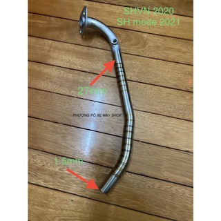 [HOẢ TỐC HCM] Cổ pô inox 304 khắc sâu 27mm x 1.5mm gắn pô Zin dành cho SHVN 2020